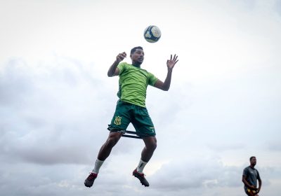 Tricolor realizou último treino em São Luís antes da estreia (Foto: Ronald Felipe)